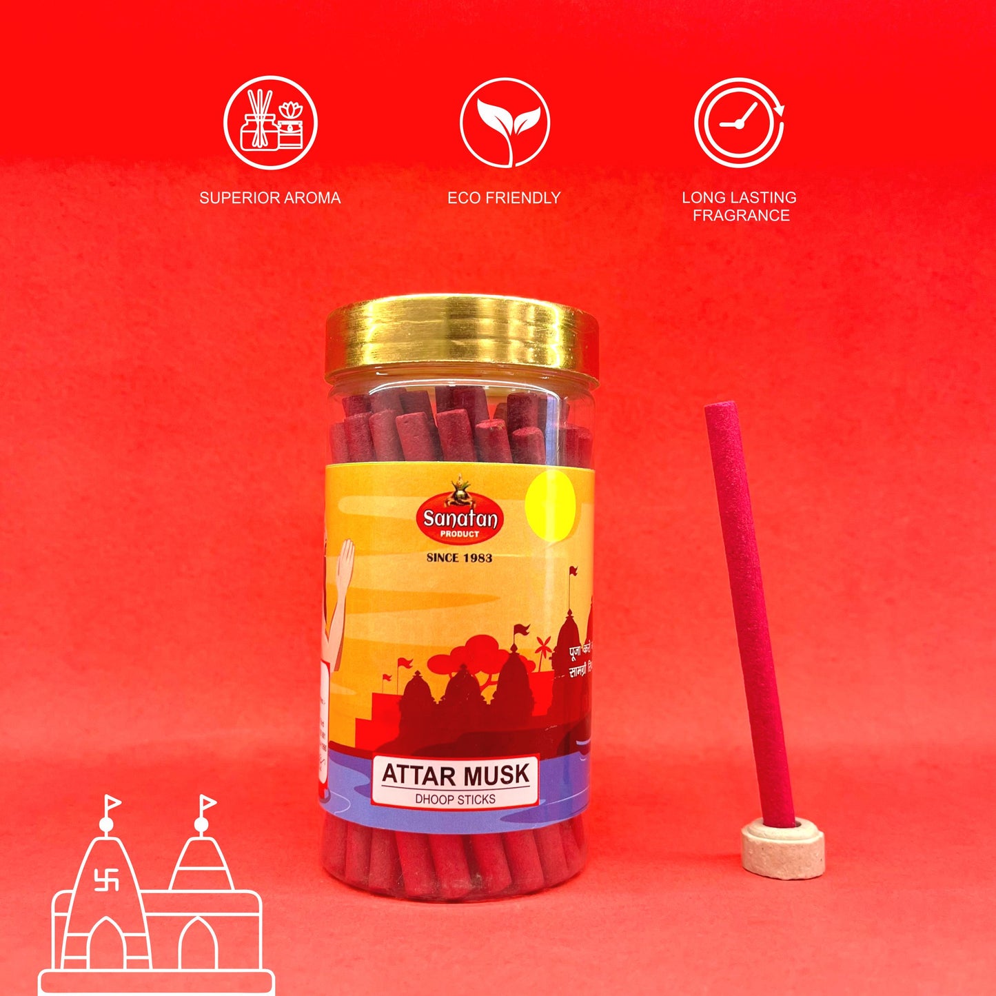 Sanatan Attar Musk Dhoop Sticks