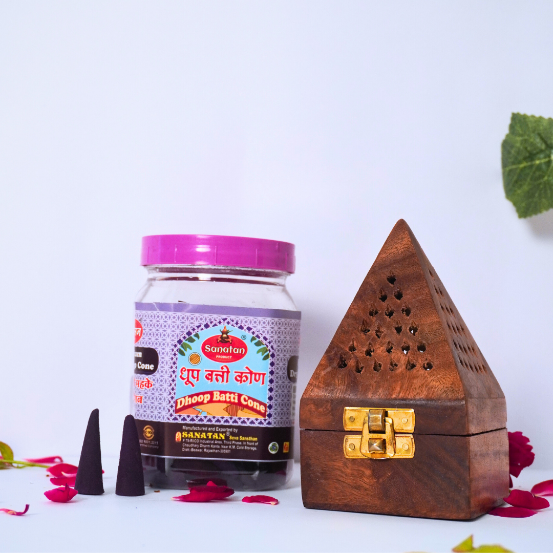 Aroma Dhoop Cone and Dhoopbatti stand combo