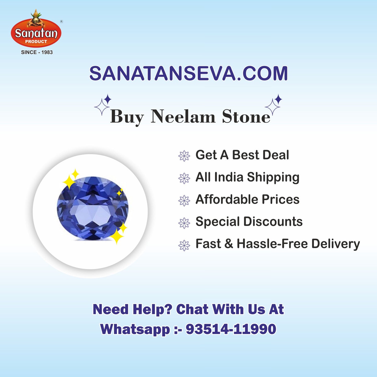 Neelam (Blue Sapphire)