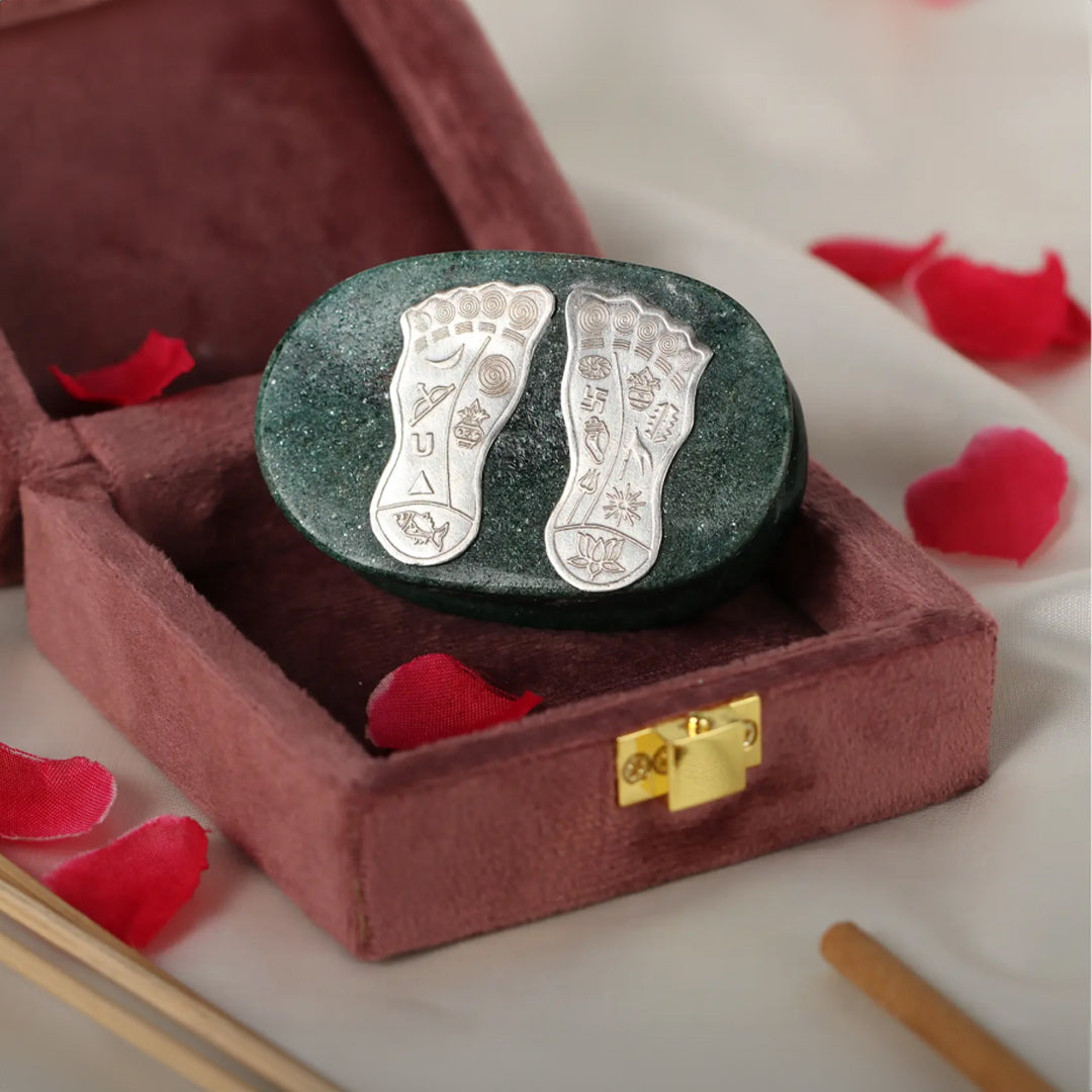 Laxmi Charan Paduka Without Plate ( pack of 2 )