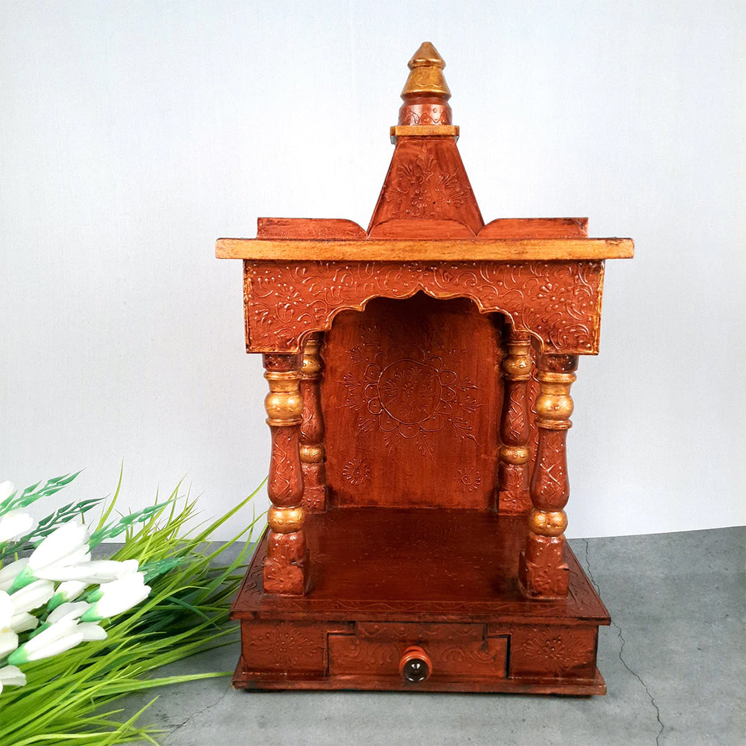 Wooden Pooja Mandir