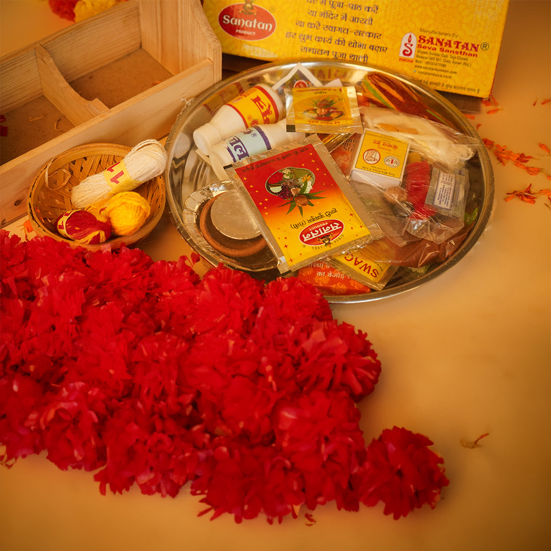 Sanatan Puja Steel Thali