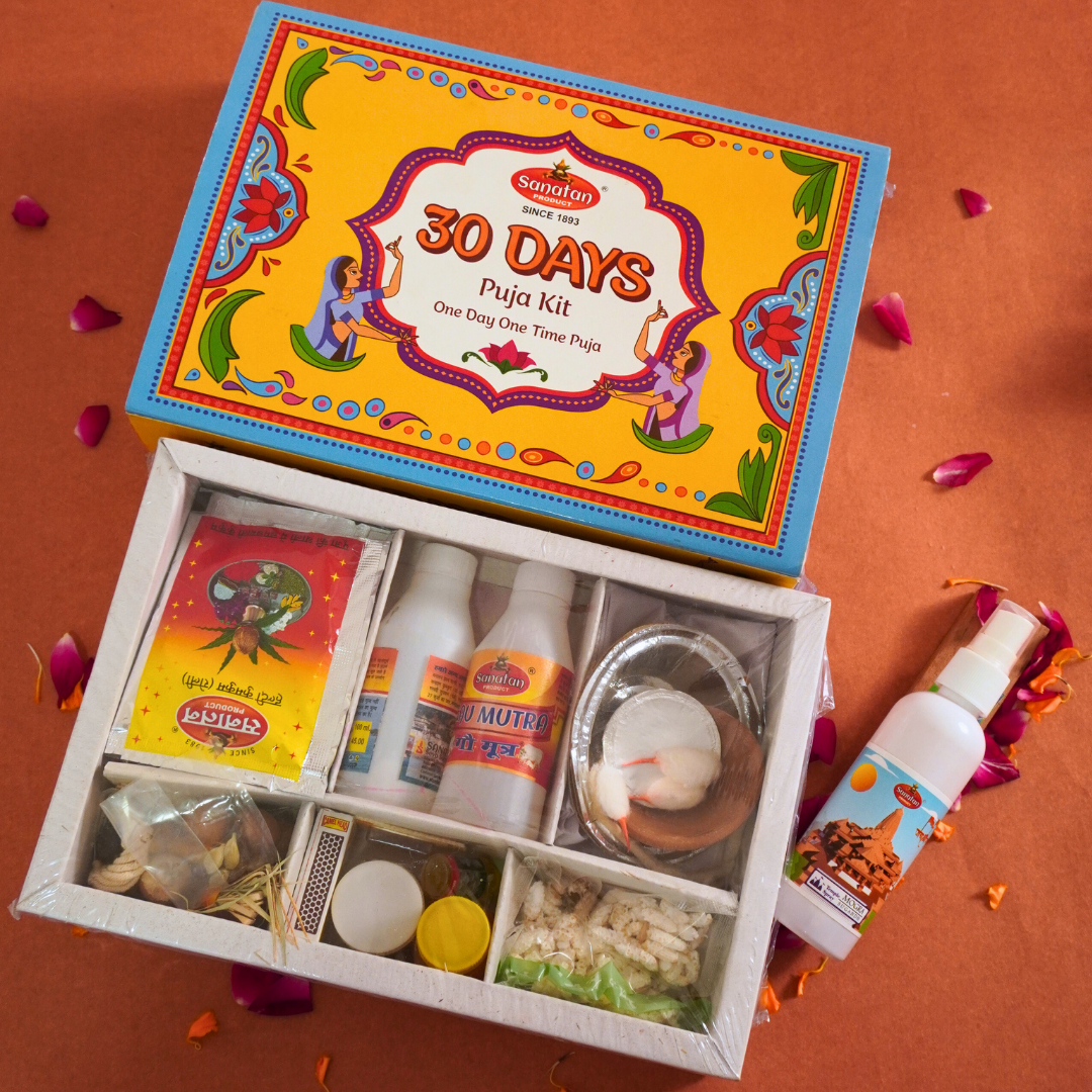 30 Days puja kit+Temple spray
