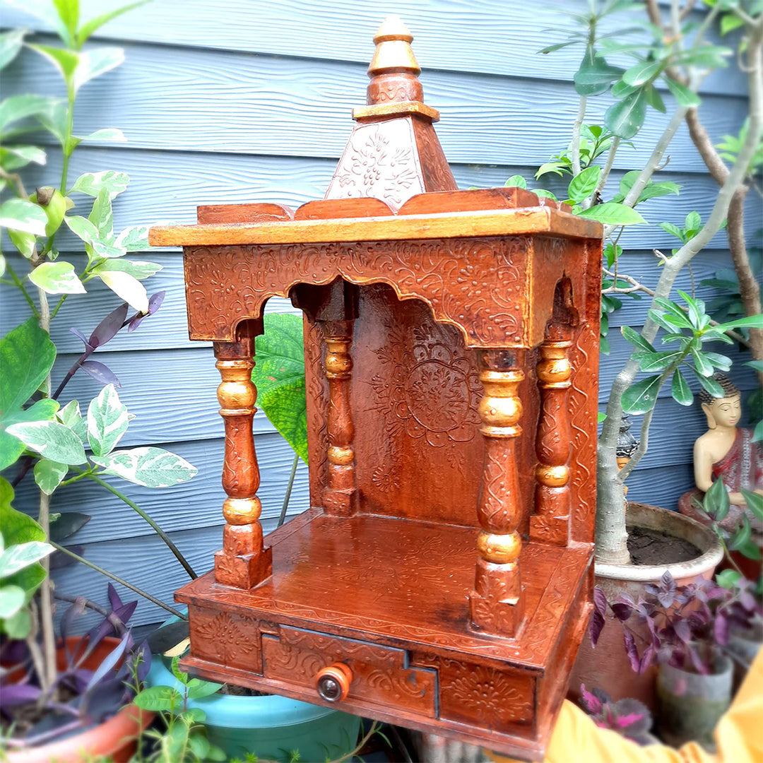 Wooden Pooja Mandir