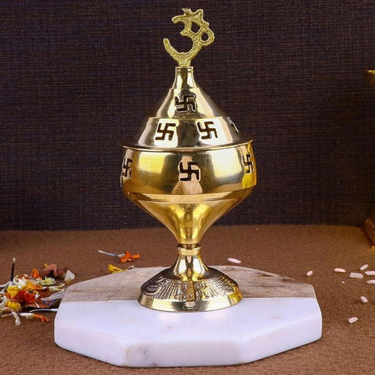 Brass Om Swastik Akhand jyoti deepak