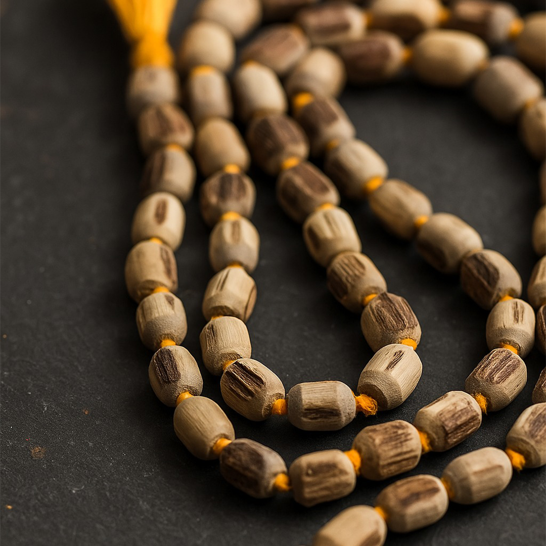 Van Tulsi Mala – Connect with the Sacred Power of Tulsi ( Size: large ).