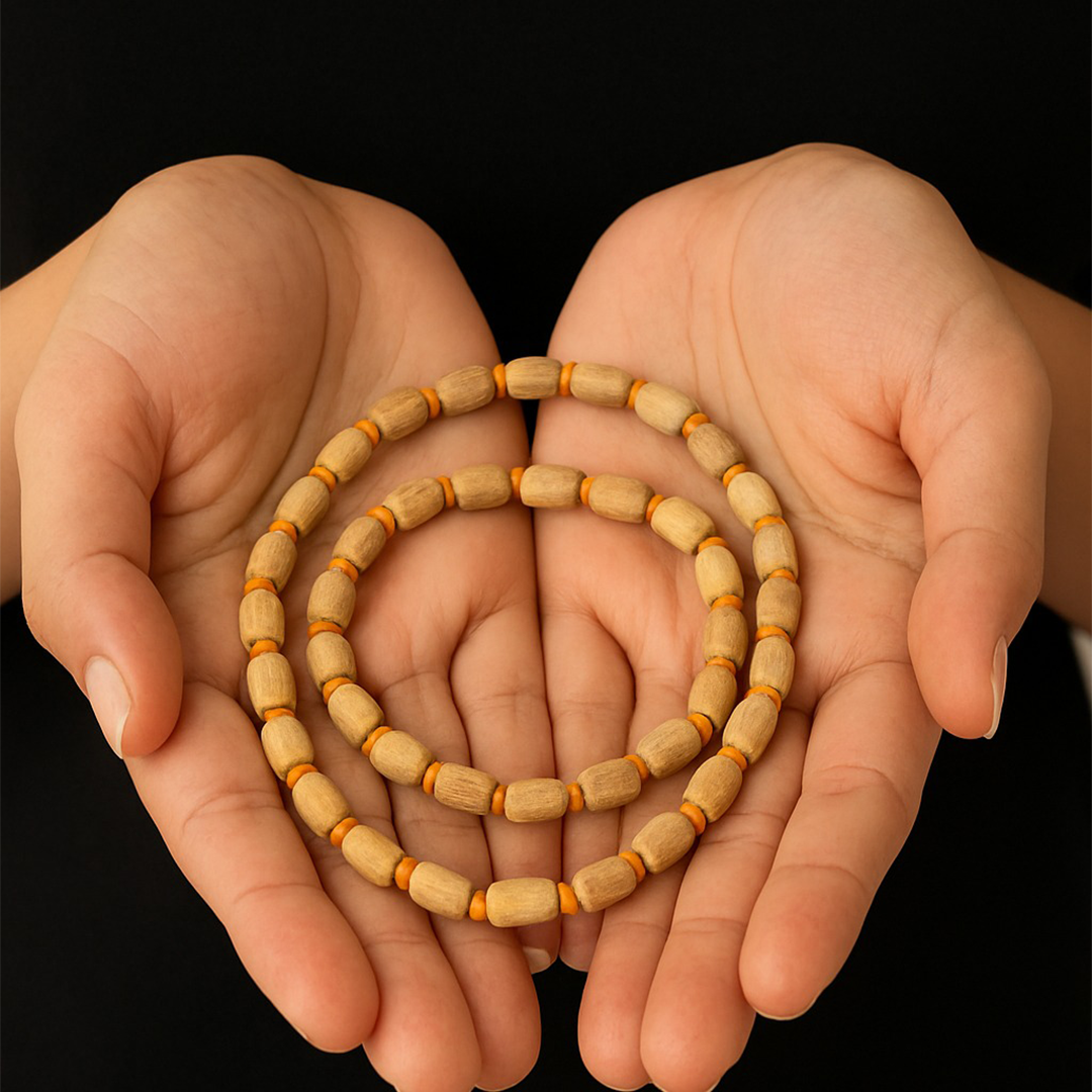 Van Tulsi Mala – For Devotion, Healing & Inner Harmony ( Size: Small ).