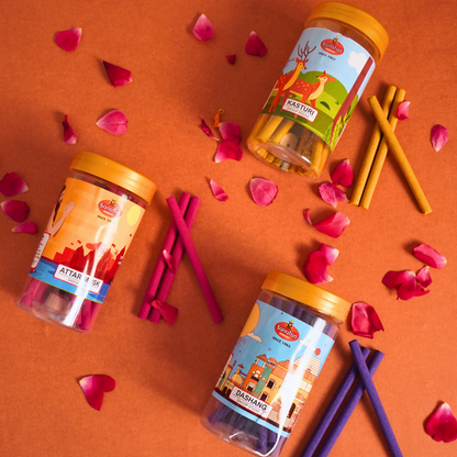 Divine Dhoop Sticks Combo of 7 Fragnances