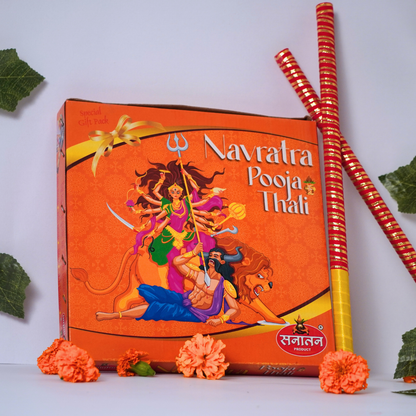 Durga Bhakti Combo -Puja Kit + Free Dandiya Set