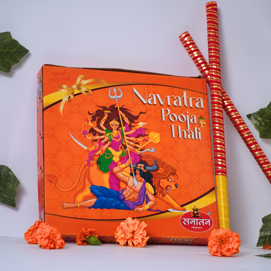 Durga Bhakti Combo -Puja Kit + Free Dandiya Set