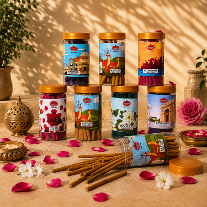 Divine Dhoop Sticks Combo of 7 Fragnances