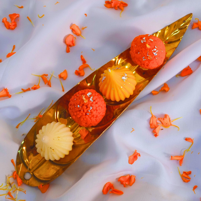 Laddoo & Modak Candles – Festive Sweet Set