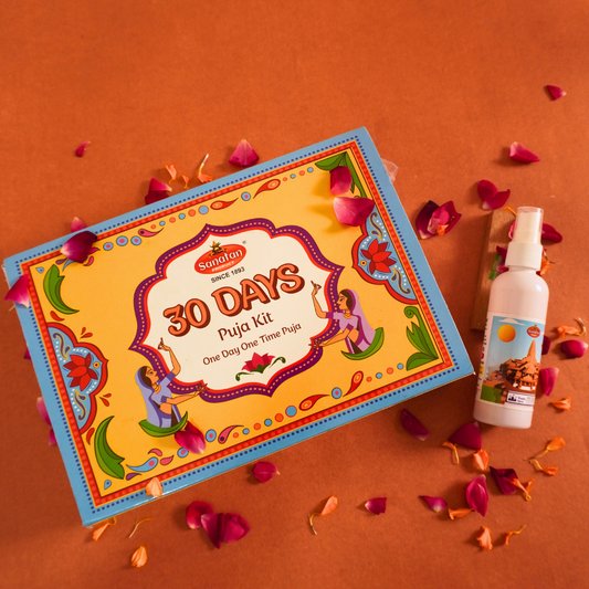 30 Days puja kit+Temple spray