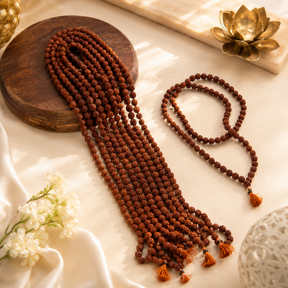 5 Mukhi Rudraksha Mantrit Mala