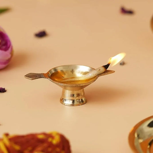 Brass Jyoti Diya for Puja || Brass Diya for Puja || Akhand Jyoti Diya for Pooja || Heavy Base Aarti Diya || Deepak for Puja Diwali