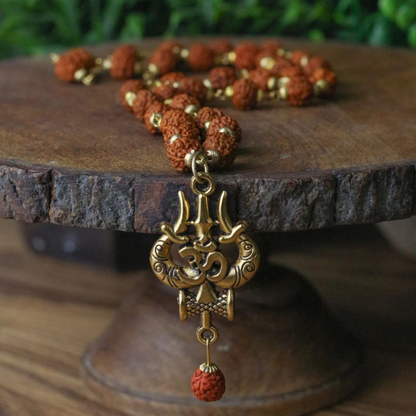 Rudraksha Trishool mala