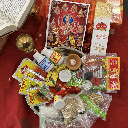 Free Dandiya Set with Navratri Thali