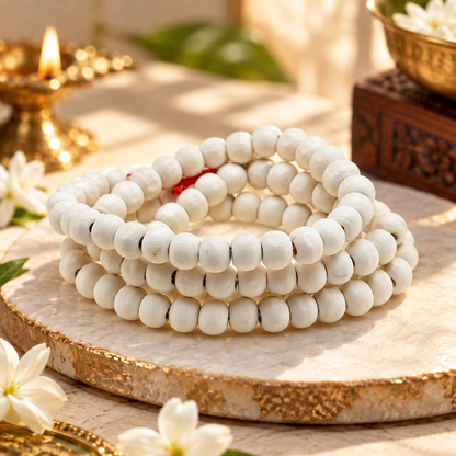 White Chandan Mala