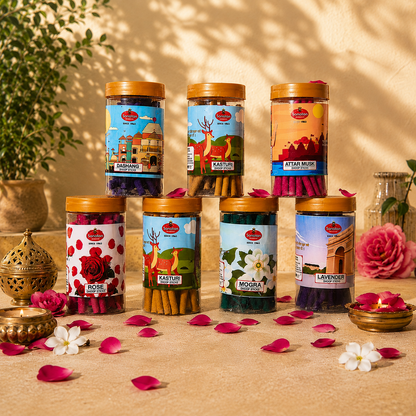 Divine Dhoop Sticks Combo of 7 Fragnances