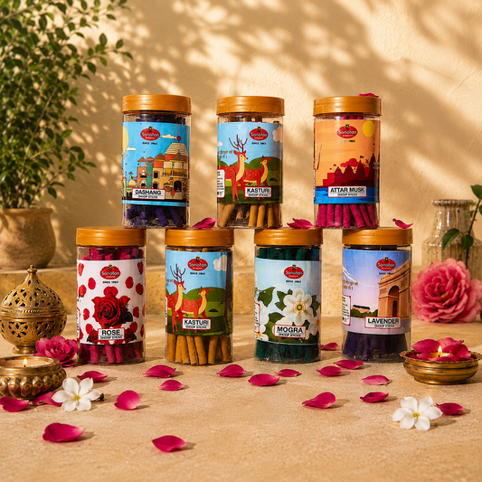Divine Dhoop Sticks Combo of 7 Fragnances