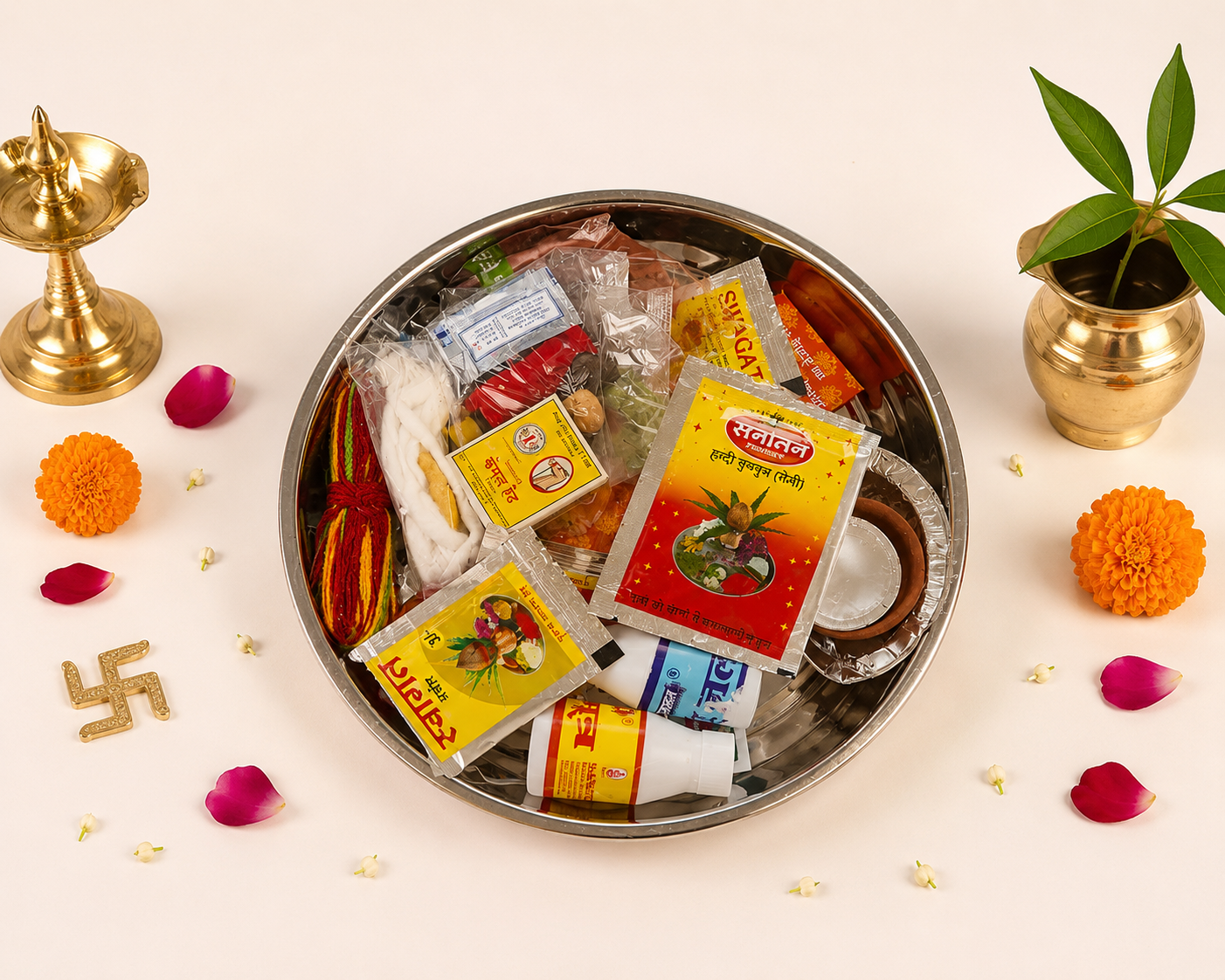 Puja Steel Thali