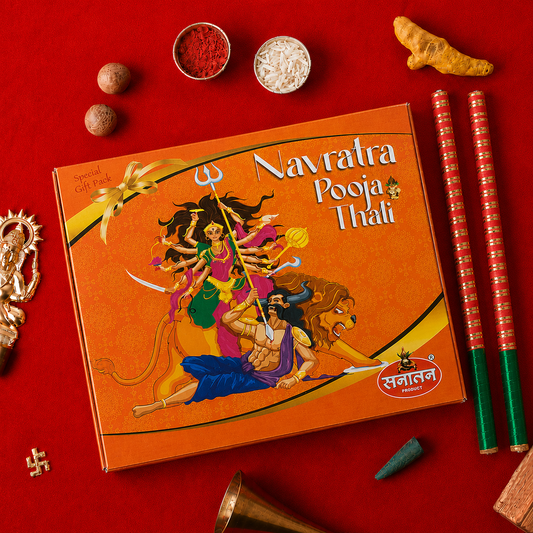 Free Dandiya Set with Navratri Thali